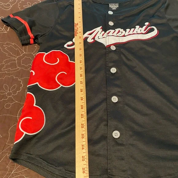 Naruto Shippuden Akatsuki Baseball Jersey - BoxLunch Exclusive Men's Medium - Picture 5 of 5